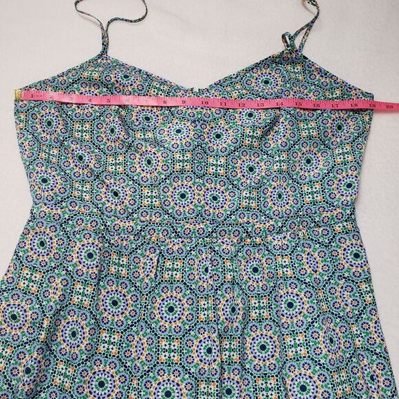 J. Crew Factory Dress Womens 12 Green Mini Seaside Cami Pockets Spaghetti Strap - Picture 4 of 16